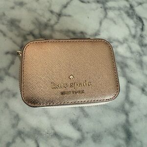New Kate Spade Rose Gold Jewelry Case
